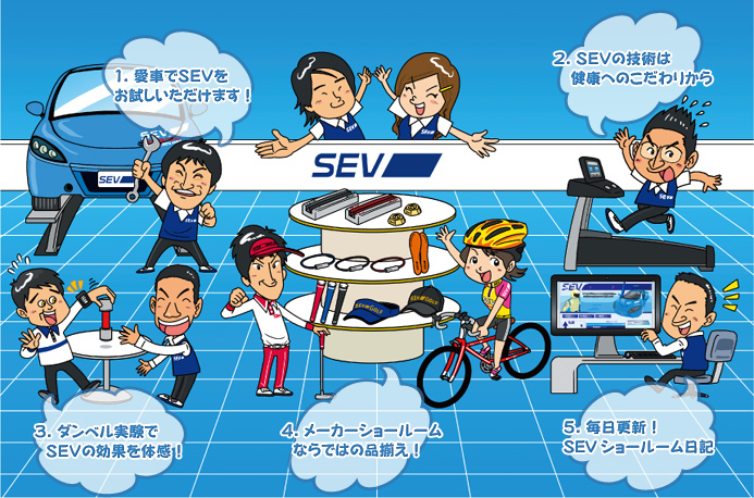 ようこそ！SEVショールームへ